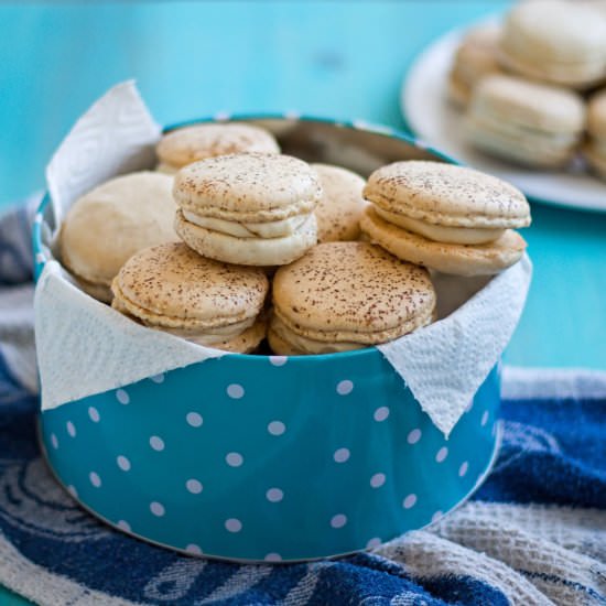 Tiramisu Macarons with Marsala