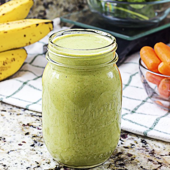 Easy Healthy Green Spinach Smoothie