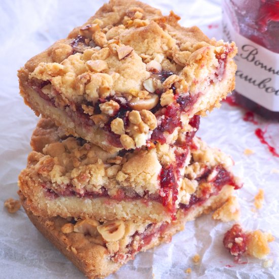 Raspberry Granola Bars