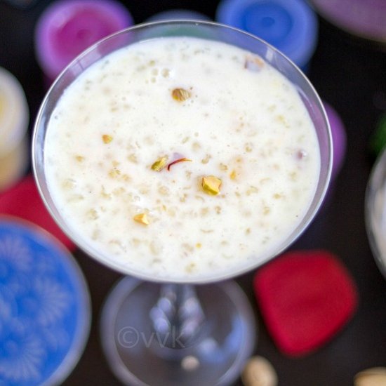 Tapioca Kheer / Pudding