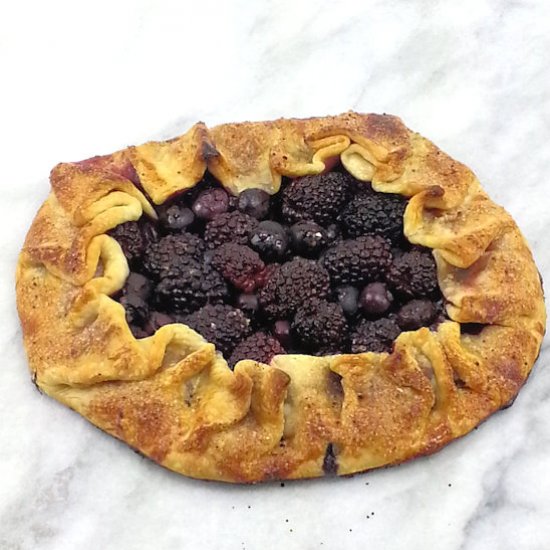 Black and Blueberry Galette