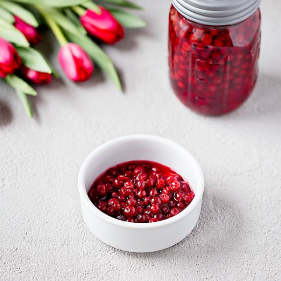 Russian Brined Lingonberries