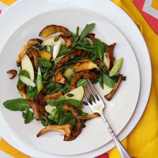 Squash, Mushroom, and Apple Salad