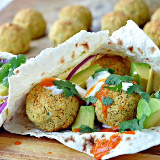 Easy Falafel Pita