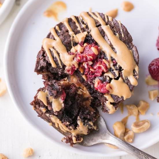 Peanut Butter & Jelly Brownies