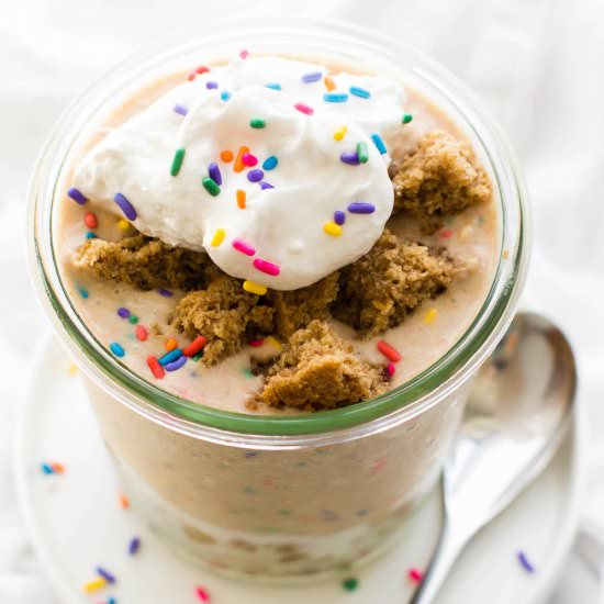 Birthday Cake Overnight Oat Parfait