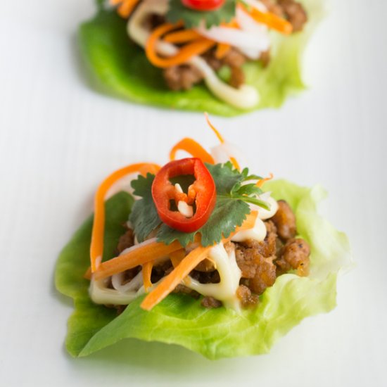 Pork Bahn Mi Lettuce Wrap