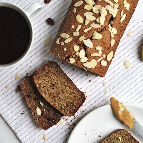 Banana, Sultana & Amaretto Bread