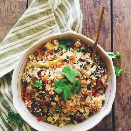 Cauliflower Fried Rice w/ Herbs