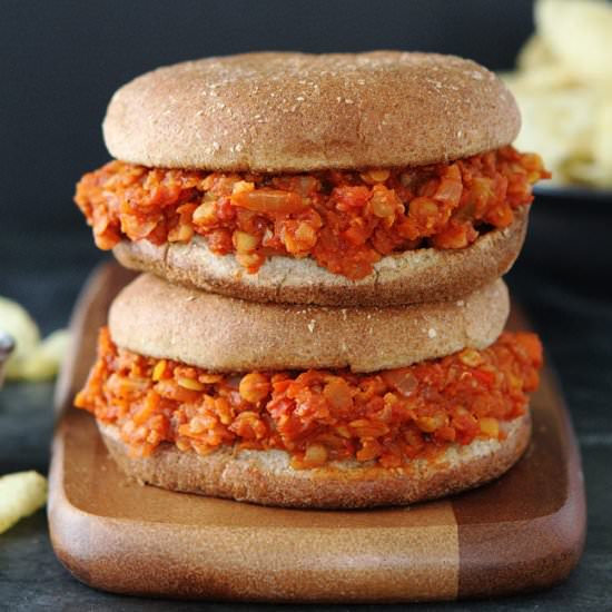 Cauliflower Lentil Sloppy Joes