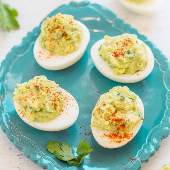 Avocado Deviled Eggs