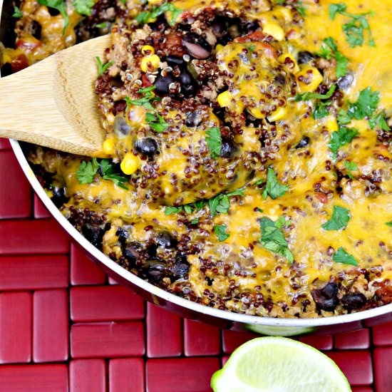 Southwest Turkey Quinoa Skillet