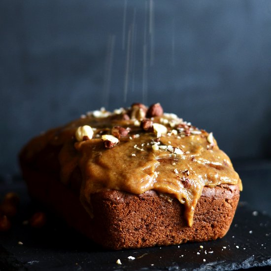 Coffee & Hazelnut Loaf Cake