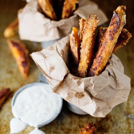 Crispy Seasoned Sweet Potato Fries