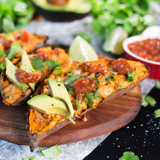 Mexican Stuffed Sweet Potatoes