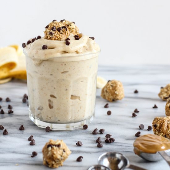 Oatmeal PB Cookie Dough Blizzards