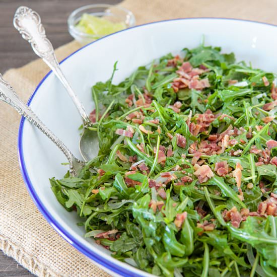 Arugula Bacon Salad with Lime