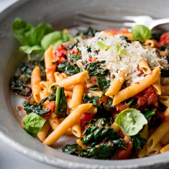 Spicy Pomodoro with Kale & Penne