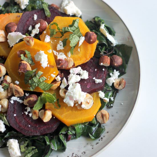 Roasted Beets with Mint