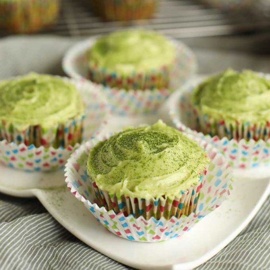 Green Velvet Matcha Cupcakes