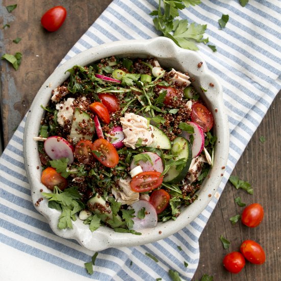 Tuna, Quinoa and Veggie Salad