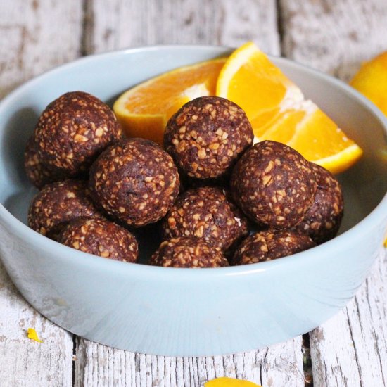 Chocolate Orange Energy Balls.