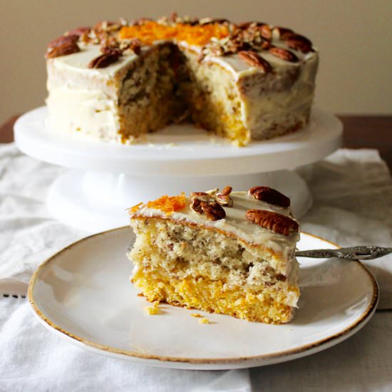 Carrot n’ Pecan Combo Cake