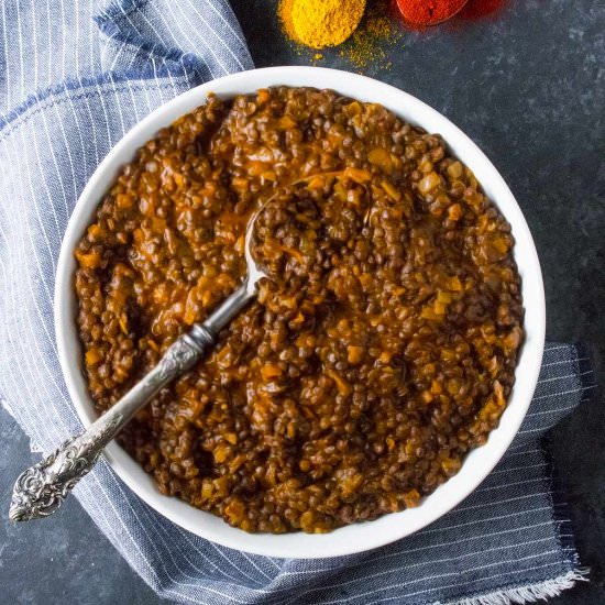 Vegetarian Curried Lentil Stew