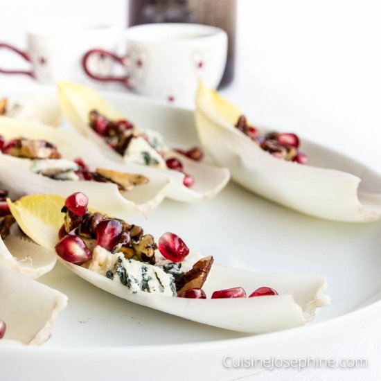 Endive and Blue Cheese Pomegranate