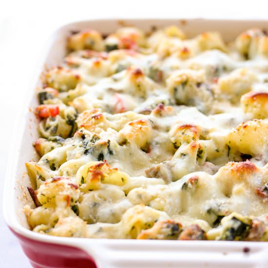 3 Cheese Italian Sausage Pasta Bake