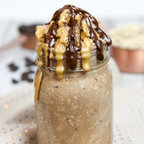 Peanut Butter Cup Overnight Oats