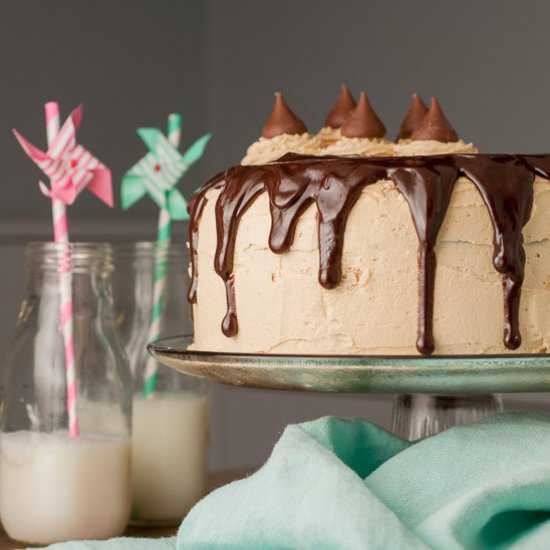 Peanut Butter Chunky Monkey Cake