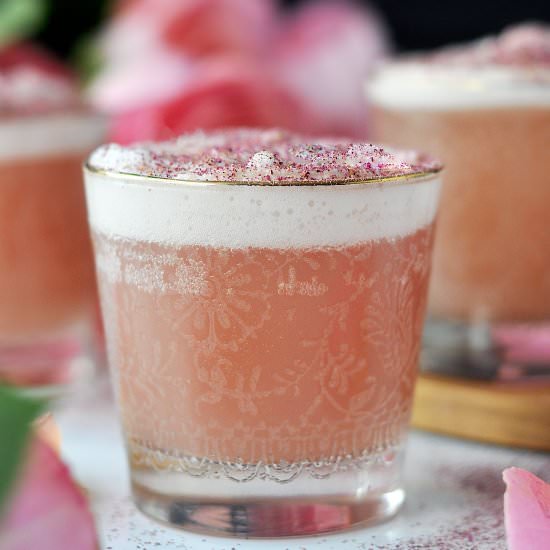 Rose Water Gin Fizz