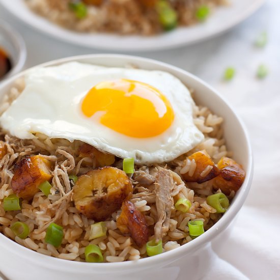 Cuban Pork Fried Brown Rice