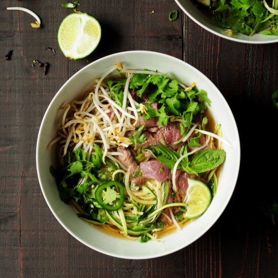 How to Make Pho w/ Zucchini Noodles