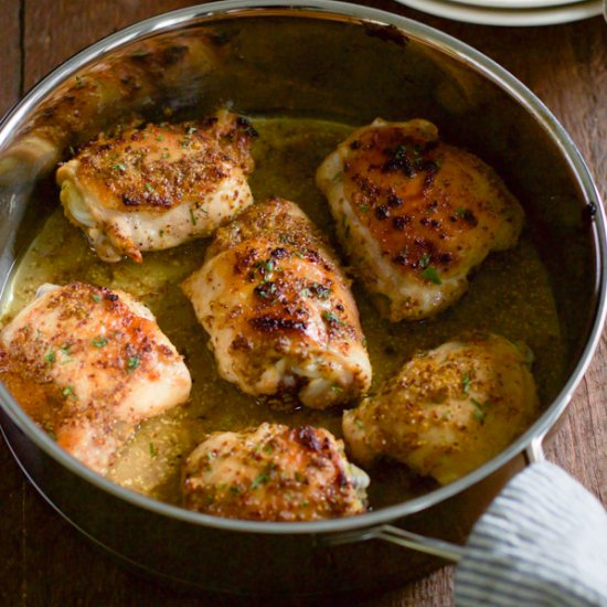 Orange Dijon Chicken Thighs