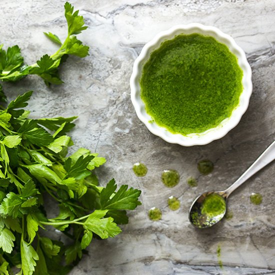 Parsley Infused Olive Oil