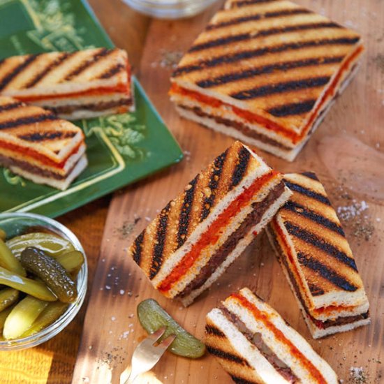 Grilled Layered Tea Sandwiches