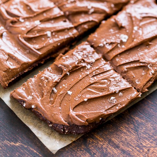 No Bake Fudge Frosted Brownies