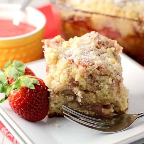 Strawberry Swirl Coffee Cake