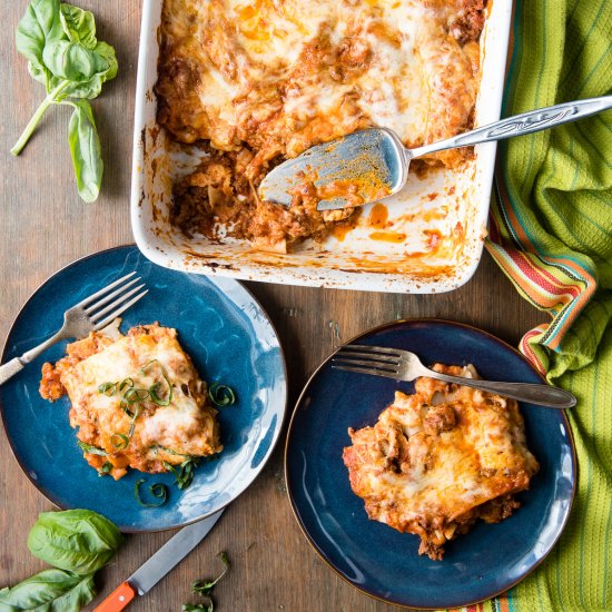 Fast Easy Gluten-Free Meat Lasagna