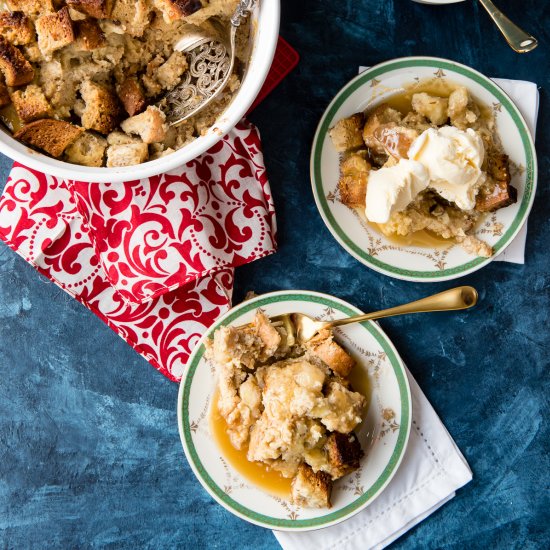 Bananas Foster Bread Pudding (GF)