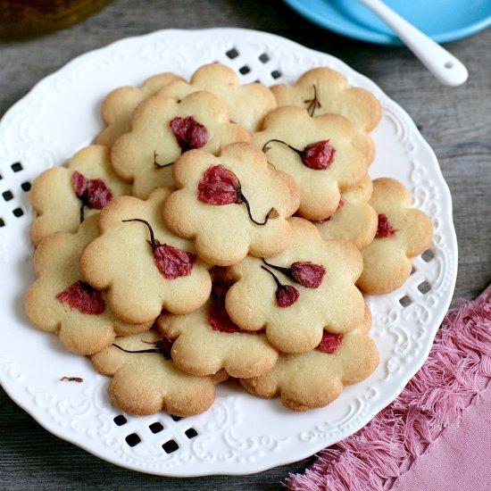 Sakura Butter Cookies