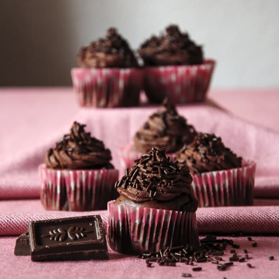 Triple Chocolate Cupcakes