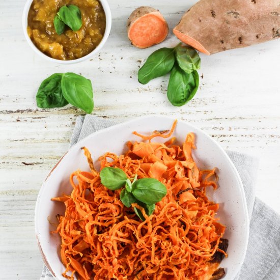 Baked Sweet Potato Spaghetti