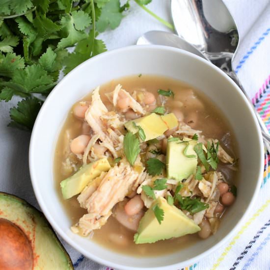 Salsa Verde Chicken Chili