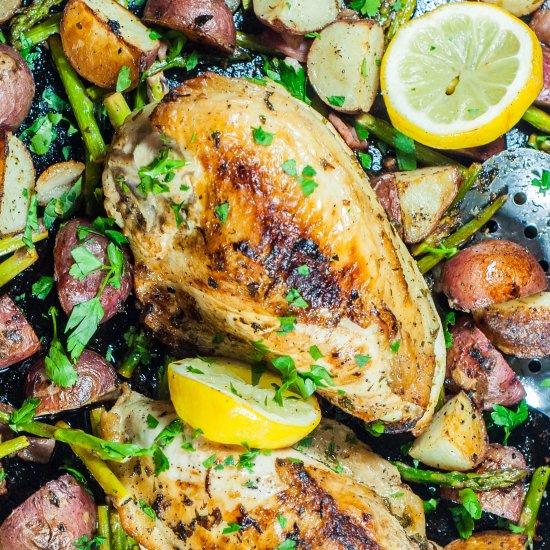 Sheet Pan Lemon Chicken and Veggies