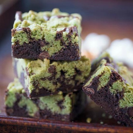 Mint Chocolate Chip Brookies