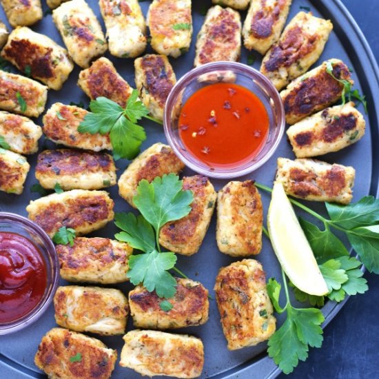 Bacon & Cheese Cauliflower Tots