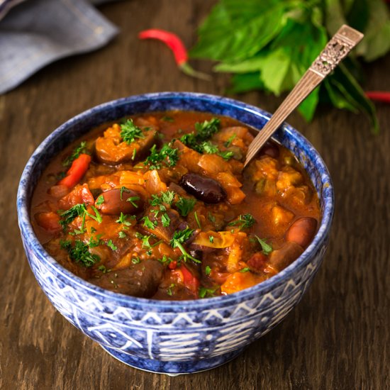 Vegan Spicy Eggplant Stew